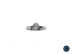 Platinum engagement ring with Ocean diamonds