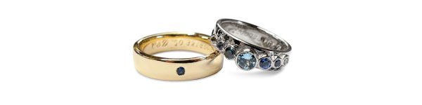 9ct Yellow Gold & 18ct White Gold with coloured gem stones Using heirloom metal and stones